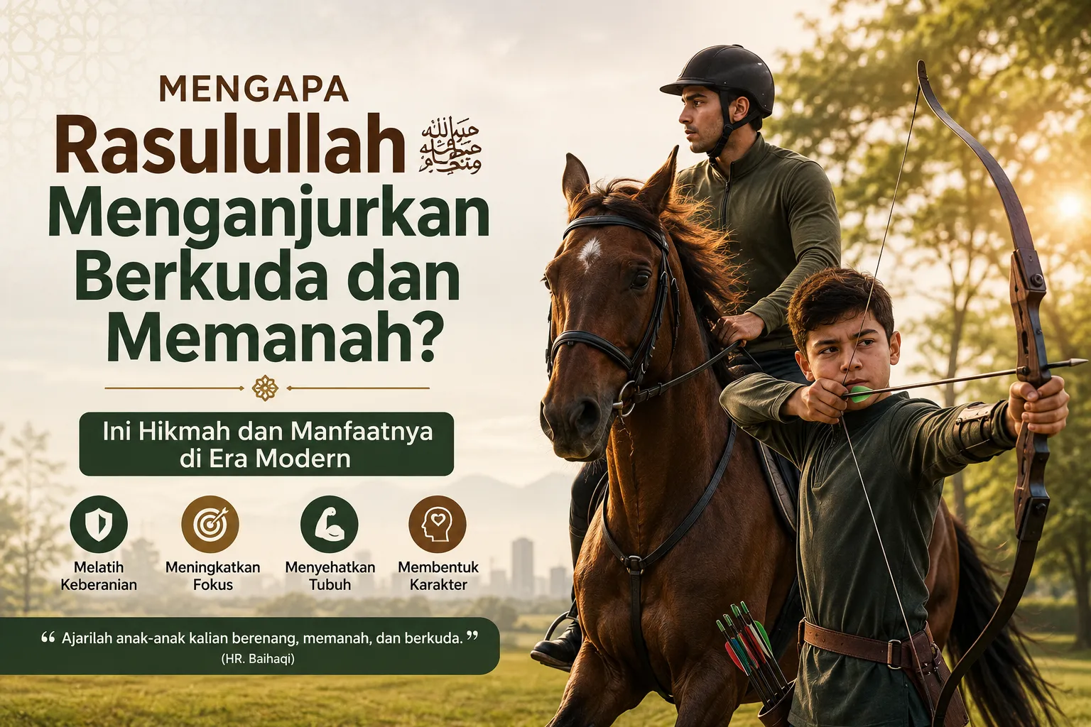 Mengapa Rasulullah ﷺ Menganjurkan Berkuda dan Memanah? Ini Hikmah dan Manfaatnya di Era Modern