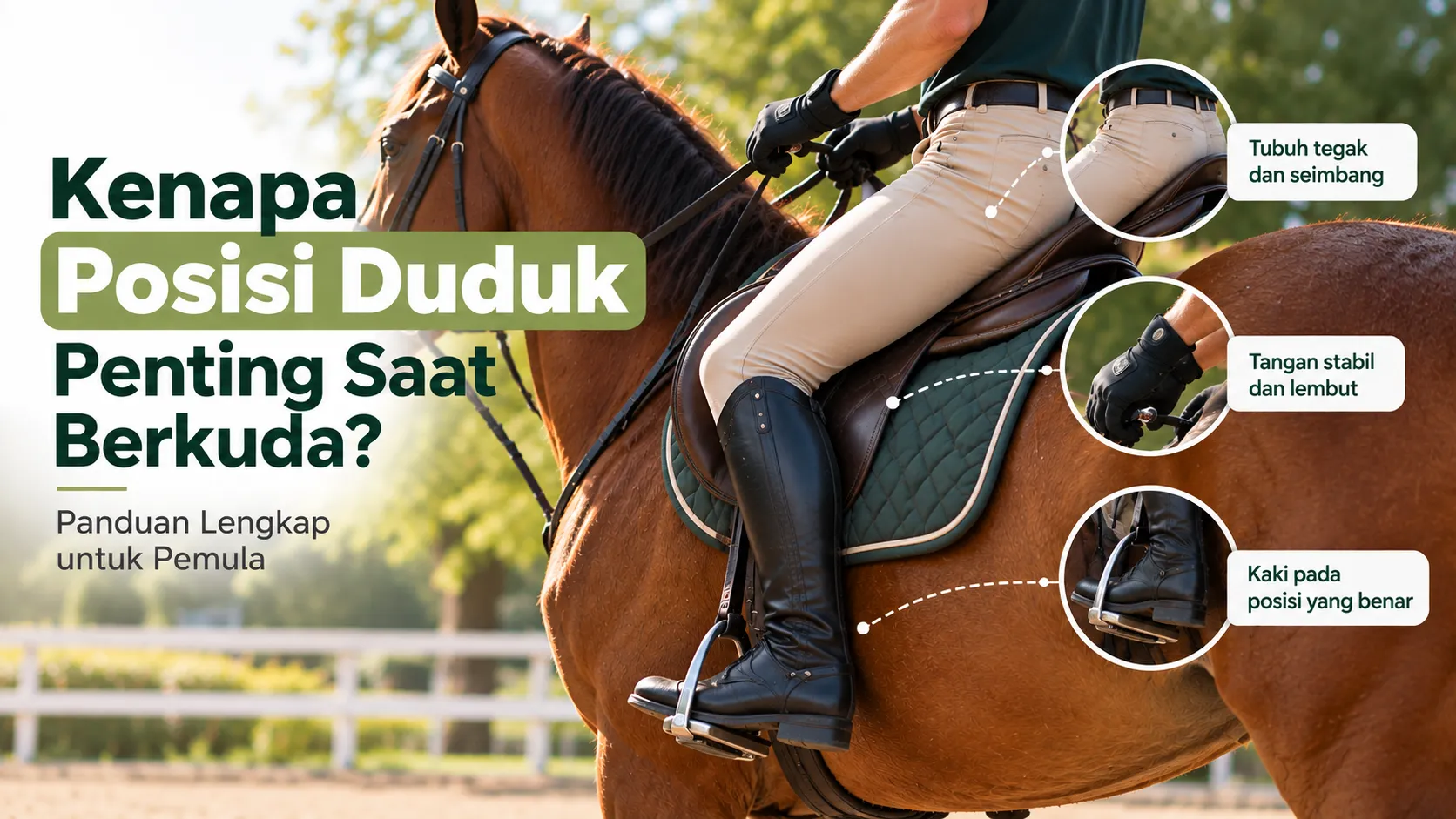 posisi duduk saat berkuda